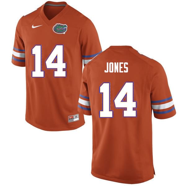 Men's NCAA Florida Gators Emory Jones #14 Stitched Authentic Nike Orange College Football Jersey ZER4765ID